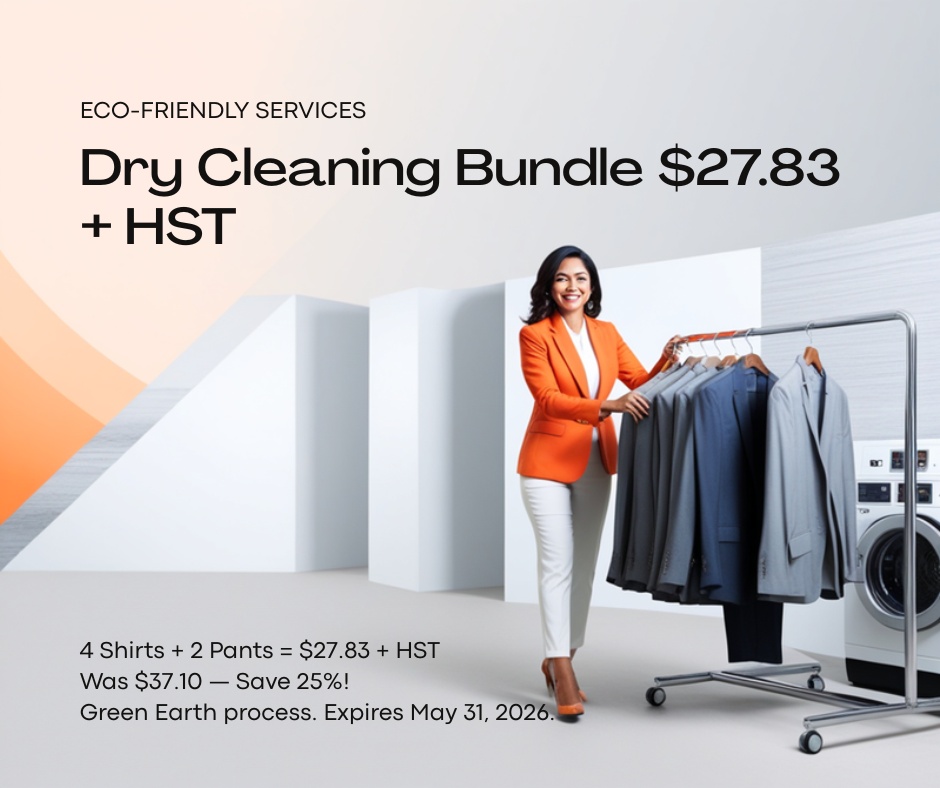 Eco-friendly dry cleaning at smartduds.ca